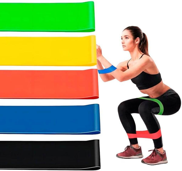 kit 5 Faixas Elástica de Resistência