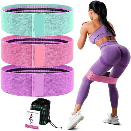 Kit 3 Faixas Elásticas De Exercício