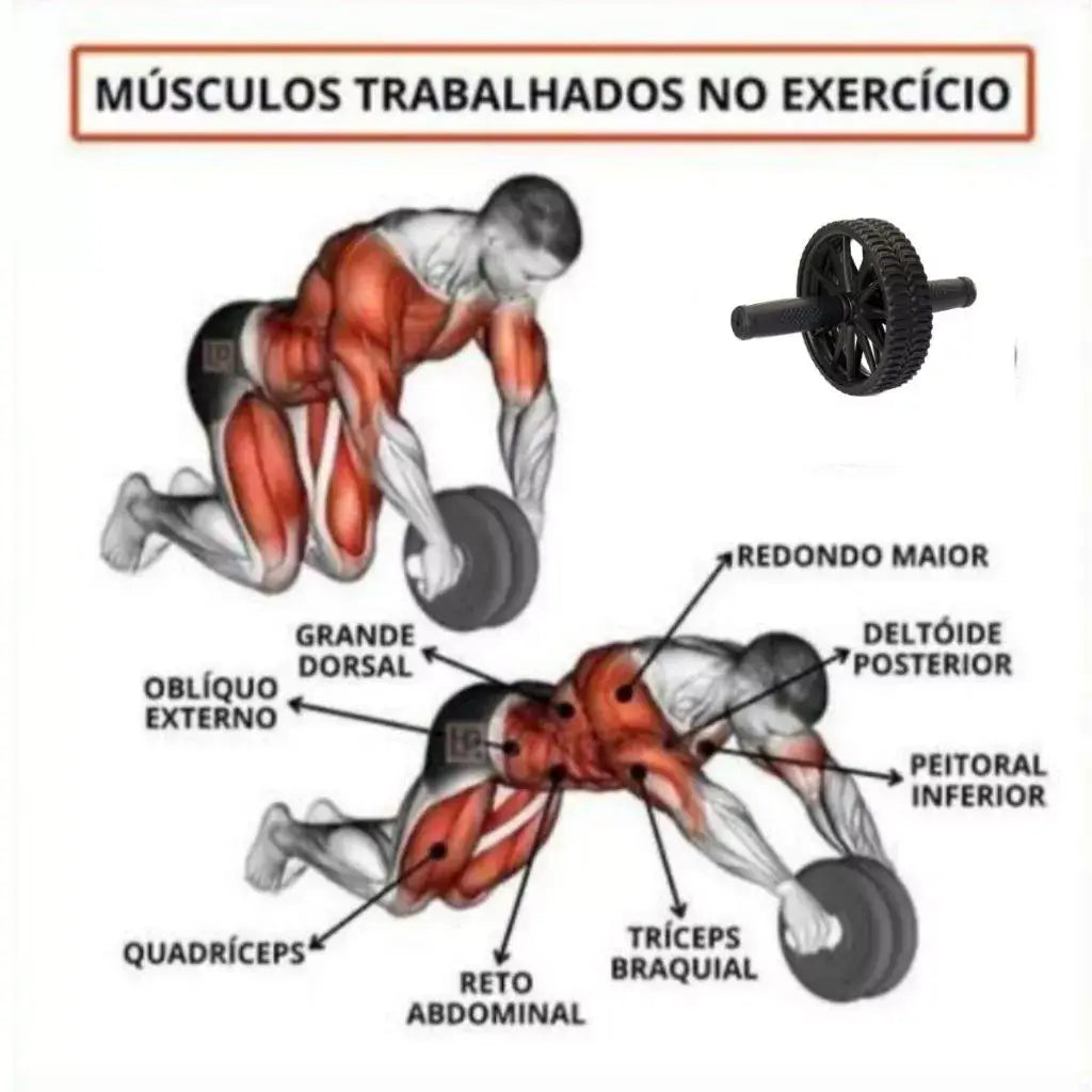 Roda Abdominal Exercícios Lombar Treino Funcional