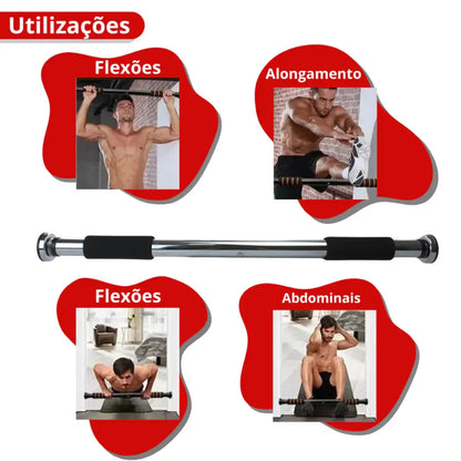 Barra de Porta Ajustável 63cm a 94cm