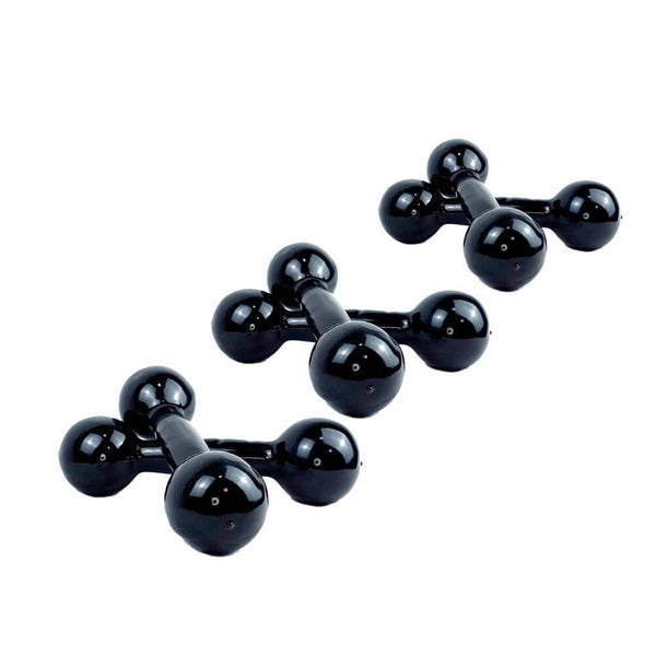 Kit Halteres De Academia Emborrachado Par 1kg À 3kg