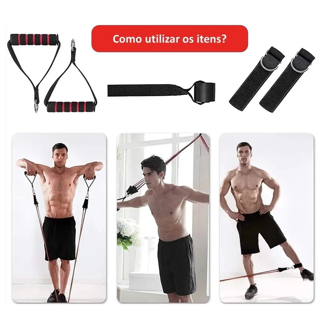 KIT Elásticos Extensores Home Fit